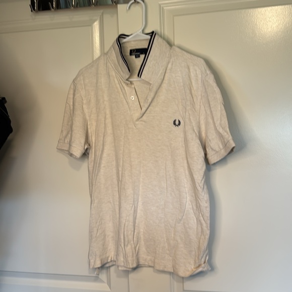 The Twin Tipped Fred Perry Polo Shirt Pique Cotton Pale Pink - Picture 1 of 9